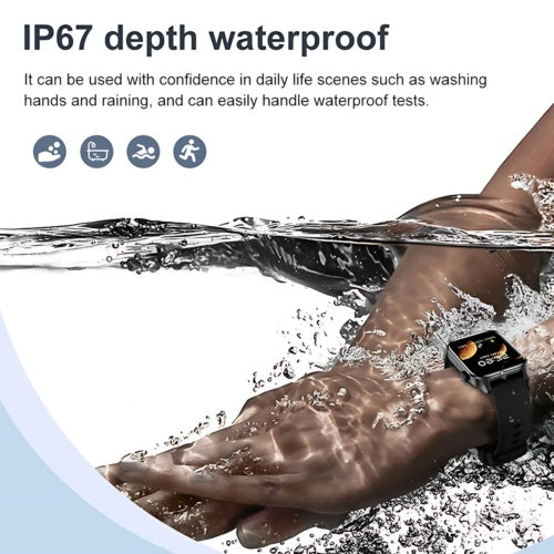 Smart Watch Fitness Tracker Heart Rate For Android Waterproof