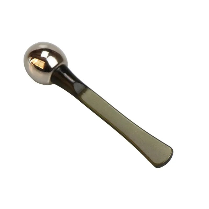 2pc Eye Roller Eye Cream Applicator Cosmetic Spatula Anti Wrinkle Facial Spoon Gold Alloy Face Thin Skin Care Tool Eye Care Wrinkle Remove Dark Circles