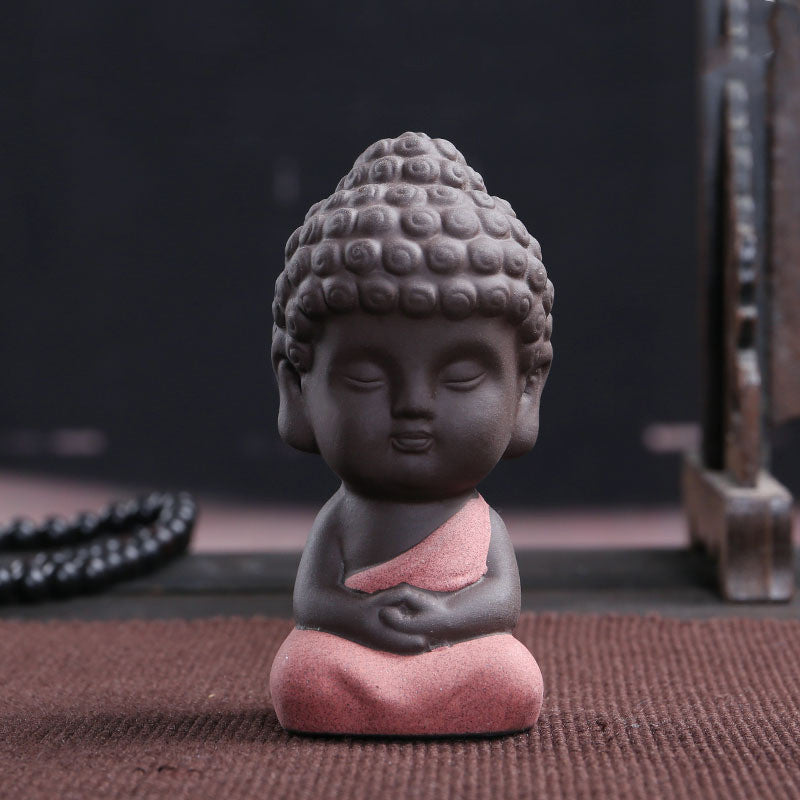 Little Monk Car Car Accessories Flower Pet Bonsai Accessories Fish Tank Landscaping