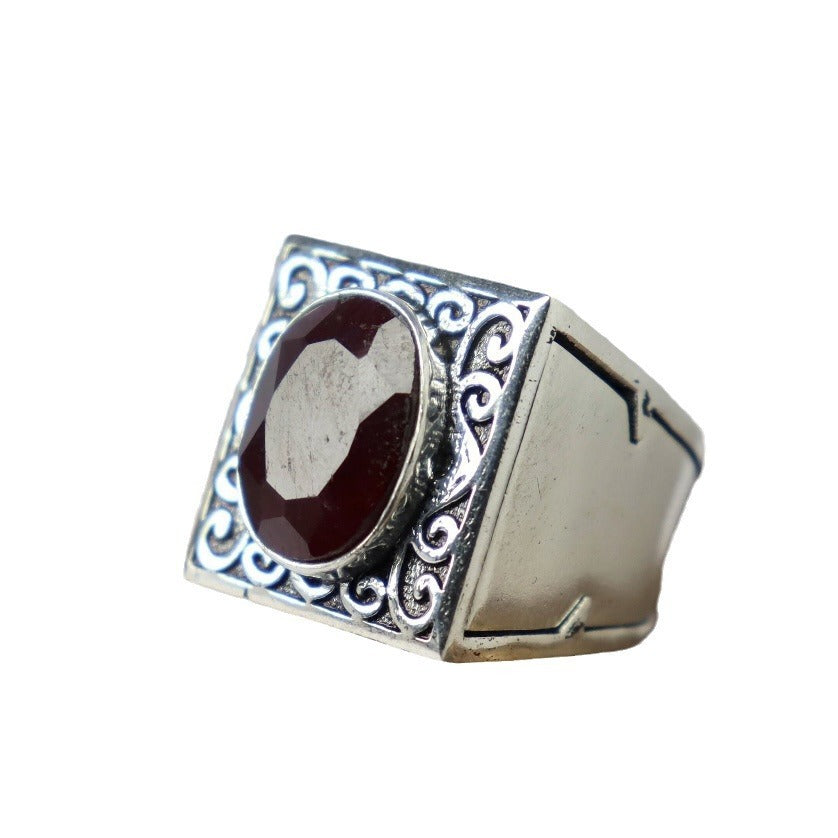 Retro Creative Fashion Pattern Two-piece Ring For Men