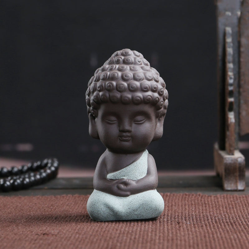 Little Monk Car Car Accessories Flower Pet Bonsai Accessories Fish Tank Landscaping