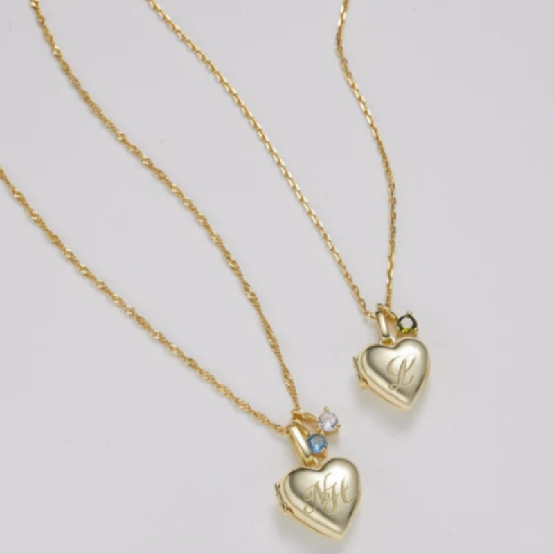 316L Stainless Steel Heart-shaped Smooth Pendant Necklace