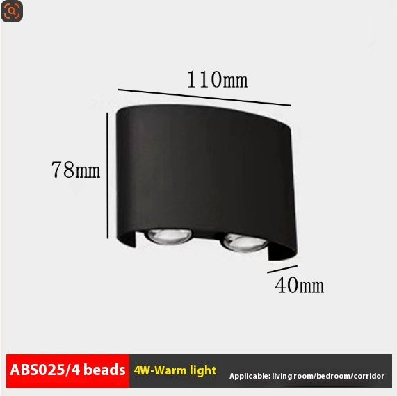 Outdoor Waterproof Double-headed Up And Down Photography Modern Villa Living Room Balcony Garden Lamp