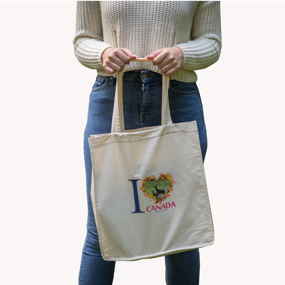Eco Friendly cotton tote Bags- Deer