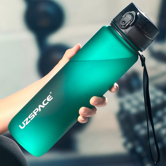 New 500/800/1000ml Sports Water Bottle Bpa Free Portable Leak-proof