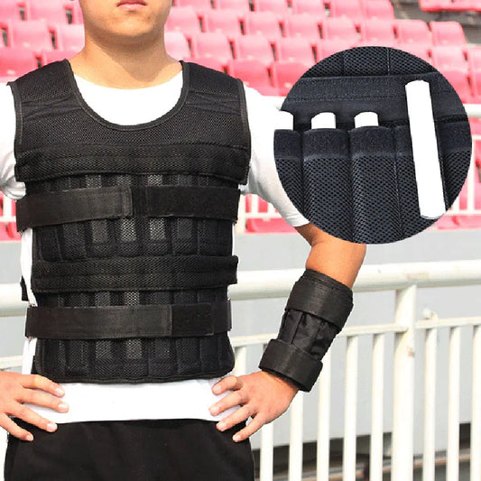 20kg Weighted Vest Adjustable Loading Weight Jacket Exercise