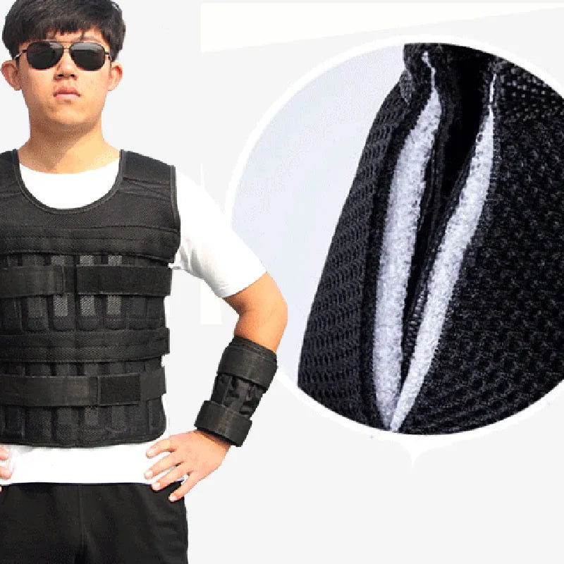 20kg Weighted Vest Adjustable Loading Weight Jacket Exercise