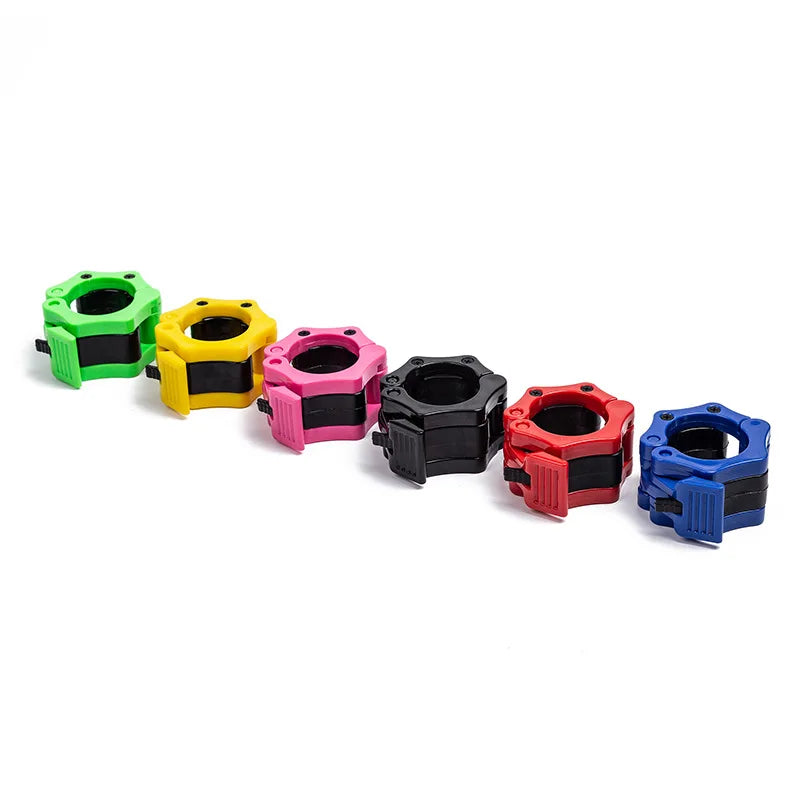 2.5CM 2pcs Barbell Clamps Spin Lock Collars Weight Bar Clips for