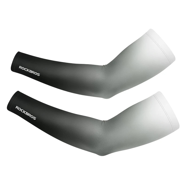 ROCKBROS Arm Sleeves Ice Silk Sports Cycling Arm Sleeves Cover Sun UV