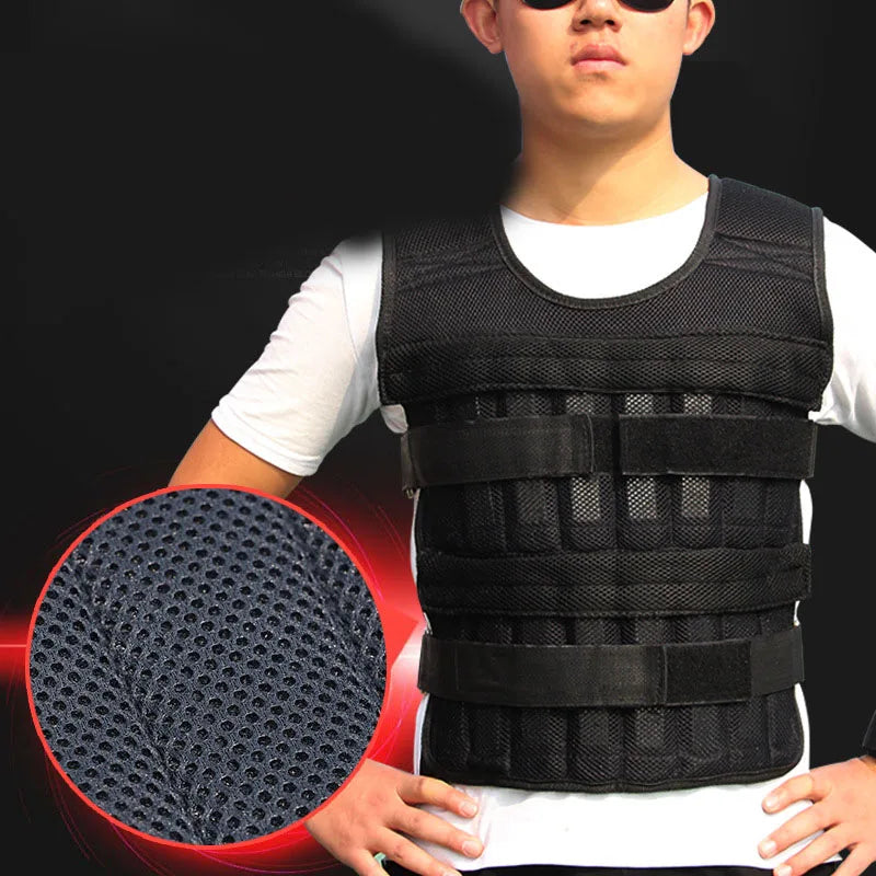 20kg Weighted Vest Adjustable Loading Weight Jacket Exercise