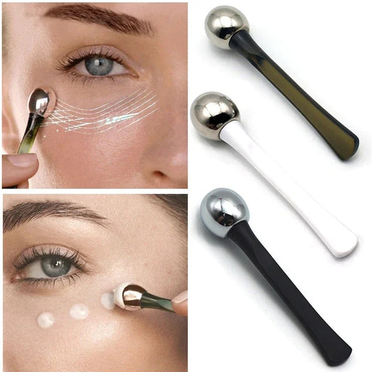 2pc Eye Roller Eye Cream Applicator Cosmetic Spatula Anti Wrinkle Facial Spoon Gold Alloy Face Thin Skin Care Tool  Eye Care Wrinkle Remove Dark Circles