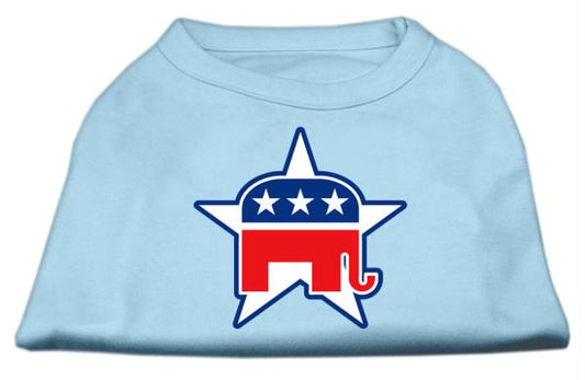 Mirage Pet Products 51-76-07 XSBBL Republican Screen Print Shirts  Bab
