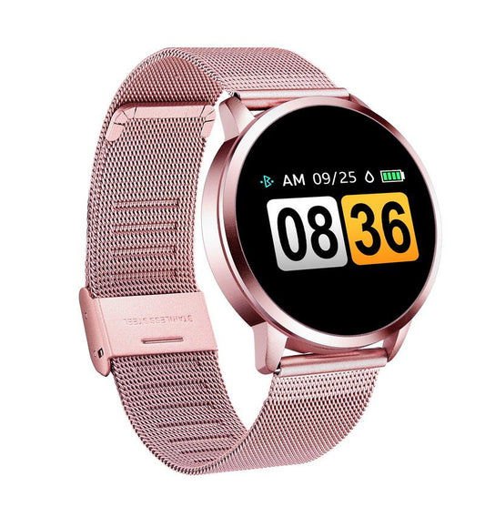 Q8 OLED Bluetooth Smart Watch Stainless Steel Waterproof Wearable